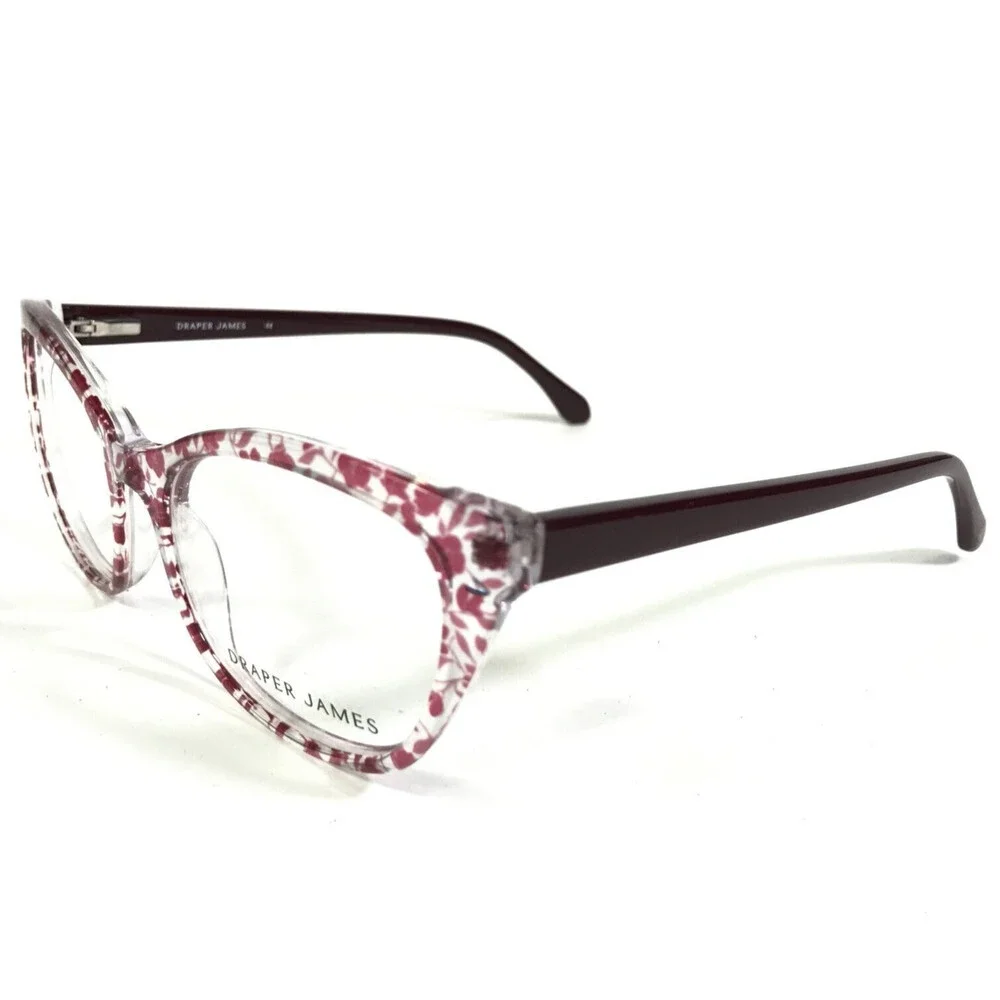 Draper James Eyeglasses Frames DJ5014 651 BLUSH FLORAL Red Clear 52-17-140